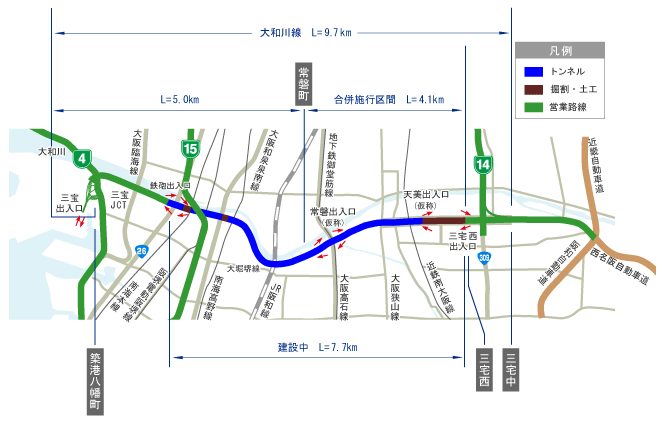 阪神高速：大和川線とは？